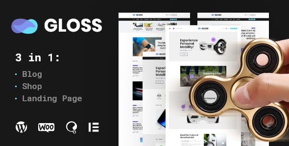 Gloss v1.0.2 - Viral News Magazine WordPress Blog Theme + Shop