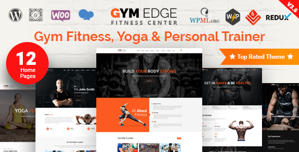 Gym Edge v4.2.1 - Gym Fitness WordPress Theme