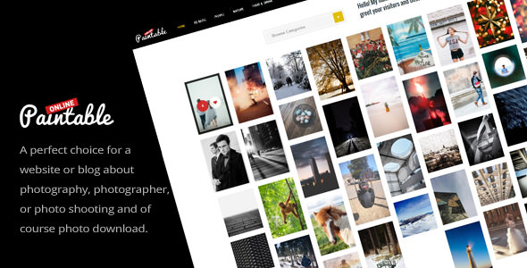 Paintable v2.4 - Photography and Blog / Photos Download Theme