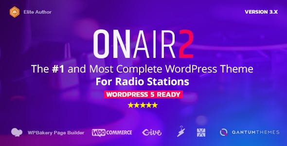 Onair2 v3.8.9 - Radio Station WordPress Theme