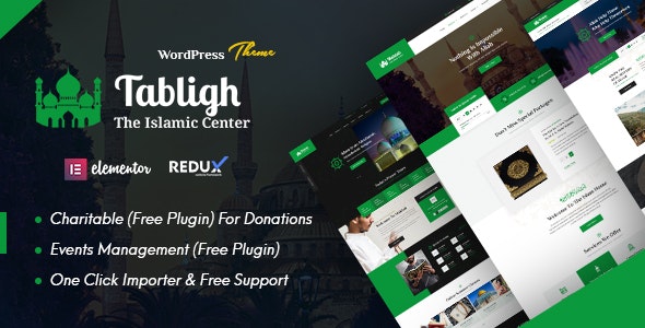 Tabligh v1.0 - Islamic Institute &amp; Mosque WordPress Theme
