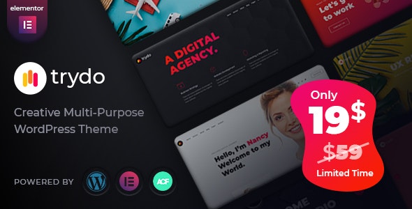 Trydo v1.0.5 - Creative Agency &amp; Portfolio WordPress Theme