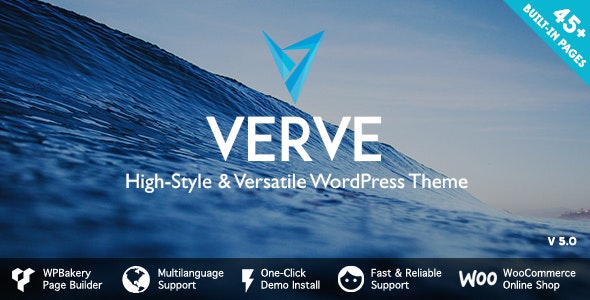 Verve v5.0.1 - High-Style WordPress Theme
