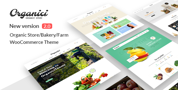 Organici v2.1.0 - Organic Store &amp; Bakery WooCommerce Theme