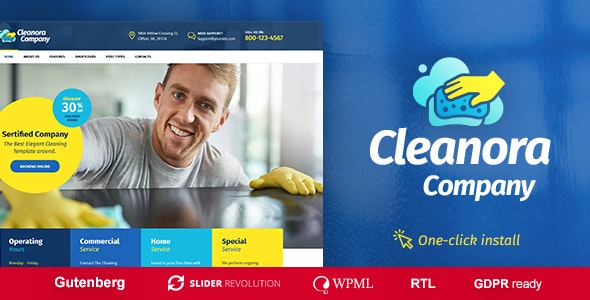 Cleanora v1.0.6 - Cleaning Services Theme