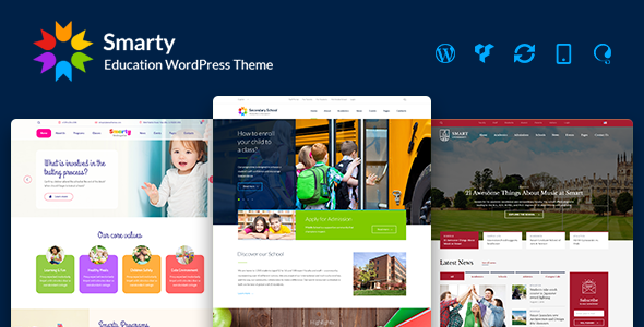 Smarty v3.4.5 - Education WordPress Theme for Kindergarten