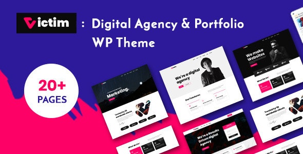 Victim v1.0.6 - Digital Agency &amp; Portfolio WordPress Theme