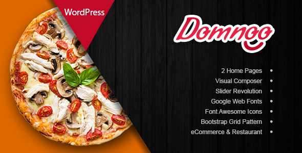 Domnoo v1.26 - Pizza &amp; Restaurant WordPress Theme