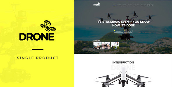 Drone v1.26 - Single Product WordPress Theme