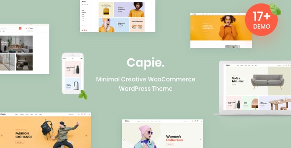 Capie v1.0.20 - Minimal Creative WooCommerce WordPress Theme