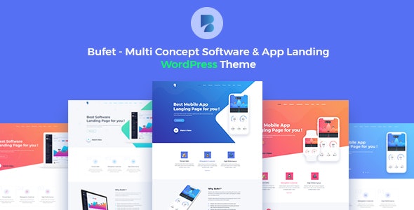 Bufet v2.1.6 - Multi Concept Software &amp; App Landing WordPress Theme + RTL