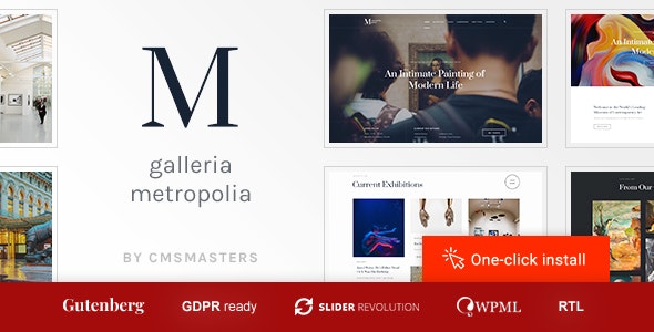 Galleria Metropolia v1.1.2 - Art Museum &amp; Exhibition Gallery Theme