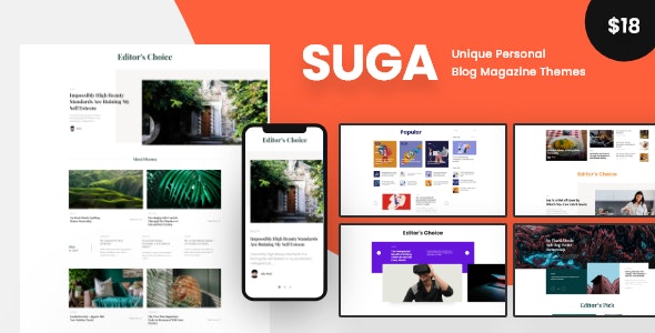 Suga v2.3.13 - Magazine and Blog WordPress Theme