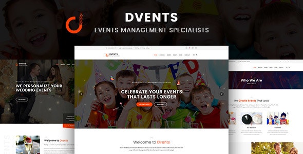 Dvents v1.1.7 - Events Management Companies and Agencies WordPress Theme