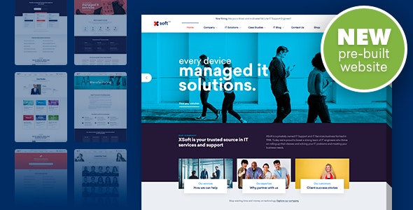 Nanosoft v1.1.13 - WP Theme for IT Solutions and Services Company
