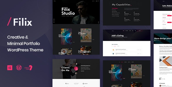 Filix v1.2.5 - Creative Minimal Portfolio WordPress Theme