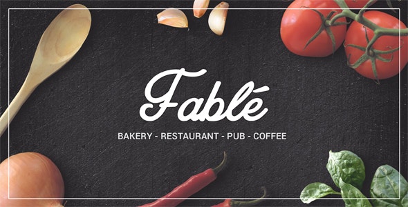 Fable v1.2.8 - Restaurant Bakery Cafe Pub WordPress Theme
