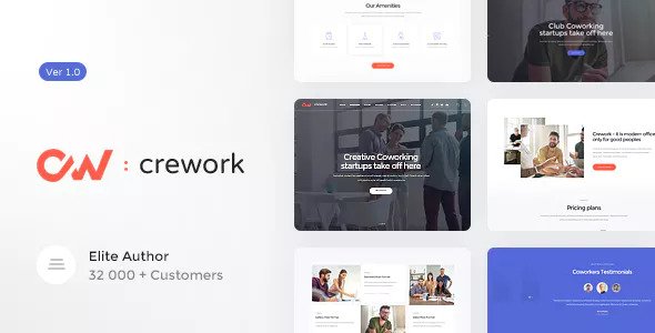 Crework v1.1.6 - Coworking and Creative Space Theme