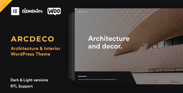 Arcdeco v1.4.2 - Architecture Interior Design Theme