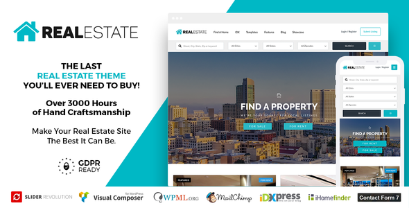 Real Estate 7 v3.0.6 - Real Estate WordPress Theme