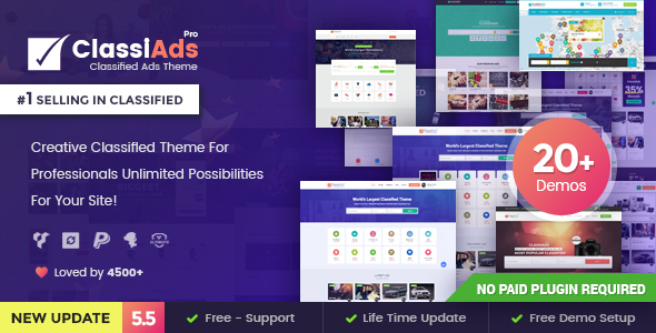 Classiads v5.9.2 - Classified Ads WordPress Theme