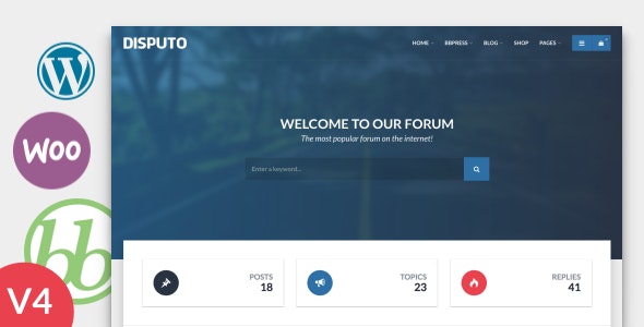 Disputo v4.3 - WordPress bbPress Forum Theme