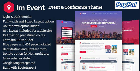 im Event v3.2.9 - Event &amp; Conference WordPress Theme