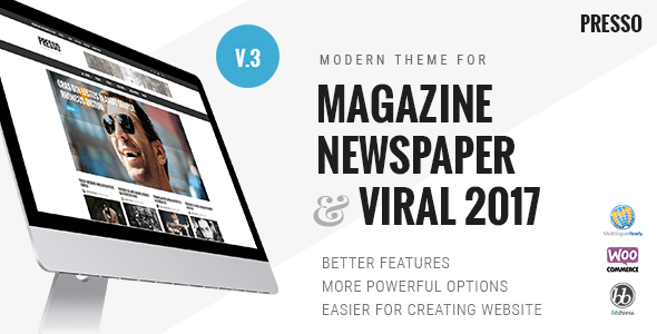 PRESSO v3.3.11 - Modern Magazine / Newspaper / Viral Theme