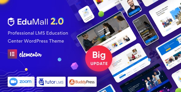 EduMall v2.4.1 - Professional LMS Education Center WordPress Theme