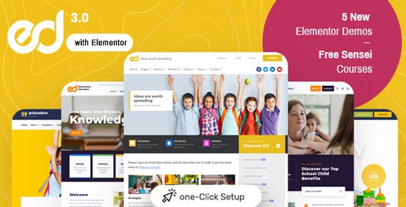 Ed School v3.5.0 - Education WordPress Theme