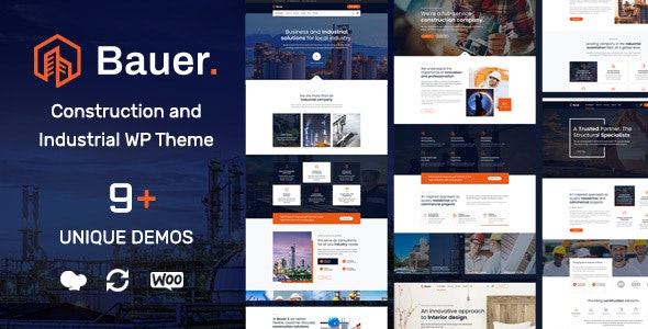 Bauer v1.4 - Construction and Industrial WordPress Theme