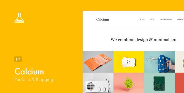 Calcium v1.4 - Minimalist Portfolio & Blogging Theme