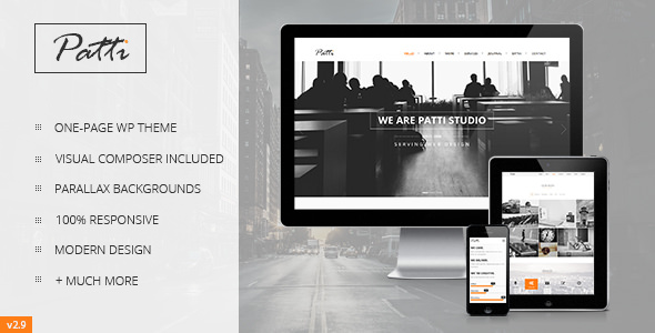 Patti v2.9.13 - Parallax One Page WordPress Theme