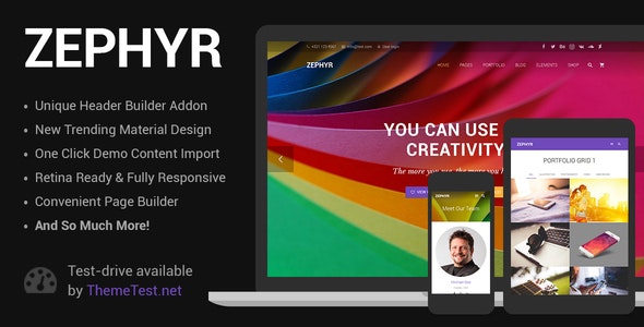 Zephyr v7.4.2 - Material Design Theme