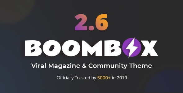 BoomBox v2.6.1 - Viral Magazine WordPress Theme