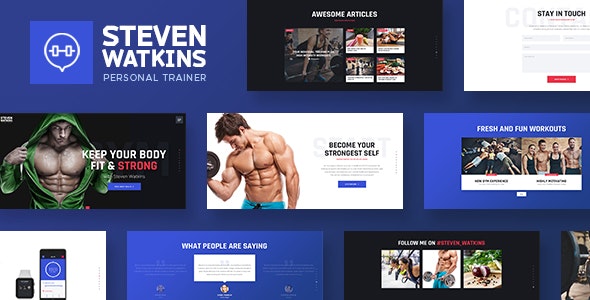 Steven Watkins v1.0.5 - Personal Gym Trainer & Nutrition Coach WordPress Theme