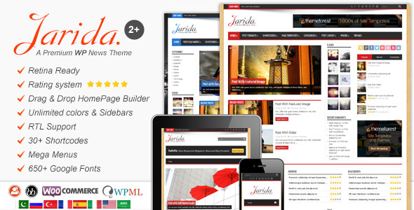 Jarida v2.4.8 - Responsive WordPress News, Magazine, Blog