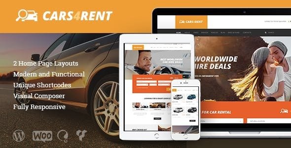 Cars4Rent v1.2.3 - Car Rental & Taxi Service Theme