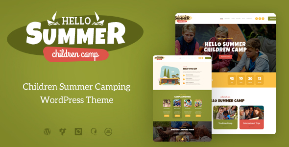 Hello Summer v1.0.6 - A Children's Camp WordPress Theme