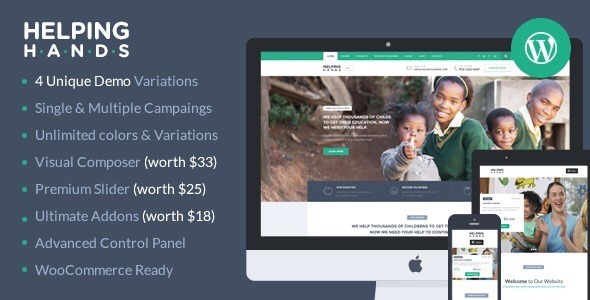 HelpingHands v2.7.4 - Charity/Fundraising WordPress Theme