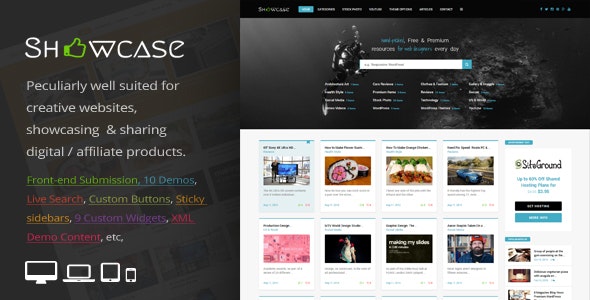 Showcase v3.0 - Responsive WordPress Grid / Masonry Blog Theme