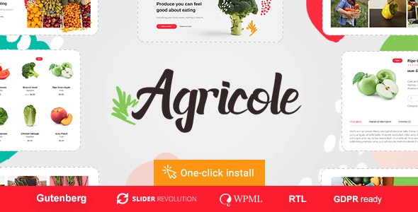 Agricole v1.0.3 - Organic Food & Agriculture WordPress Theme