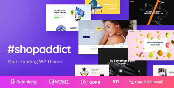 Shopaddict v1.0.2 - WordPress Landing Pages To Sell Anything