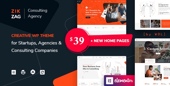 ZikZag v1.0 - Consulting & Agency WordPress Theme