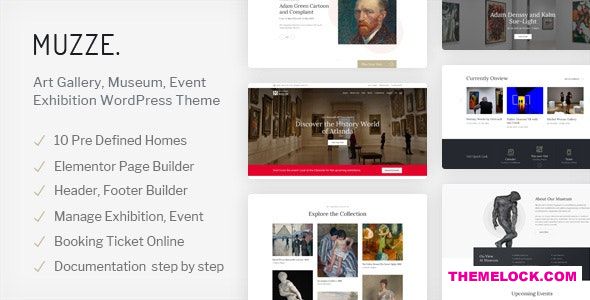 Muzze v1.2.3 - Museum Art Gallery Exhibition WordPress Theme