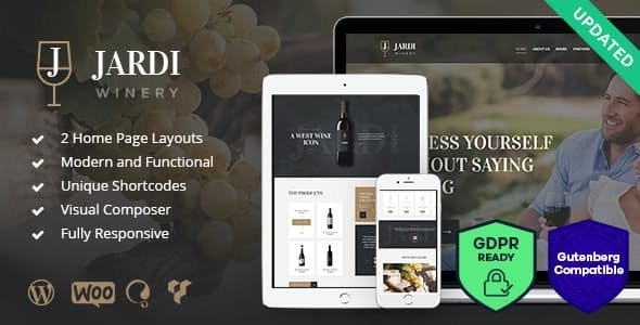 Jardi v1.8 - Winery, Vineyard & Wine Shop WordPress Theme