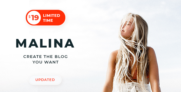 Malina v1.9.3 - Personal WordPress Blog Theme