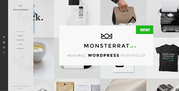 Monsterrat v1.2.1 - Minimal WordPress Portfolio Theme