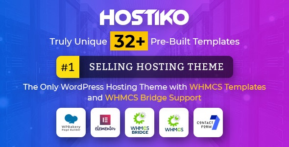 Hostiko v40.0 - WordPress WHMCS Hosting Theme