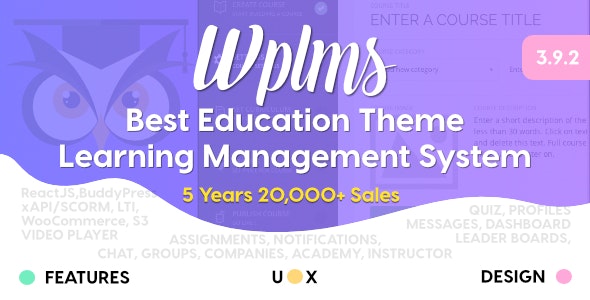 WPLMS v3.9.9 - Learning Management System for WordPress